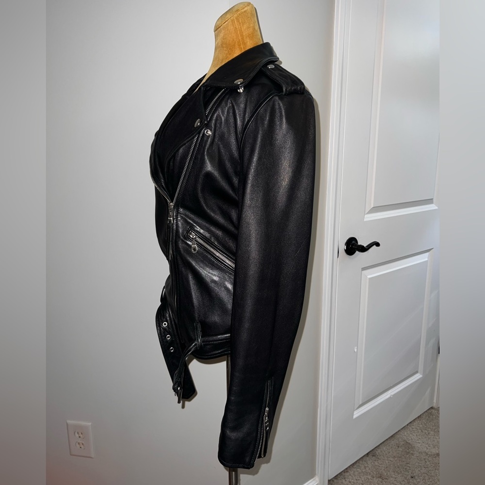 Leather Moto Jacket - Picture 2 of 4